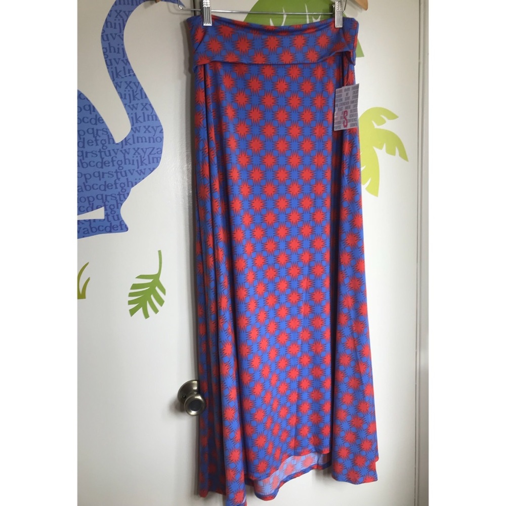 Lularoe Maxi Geometric Print  Long Skirt Sz Small